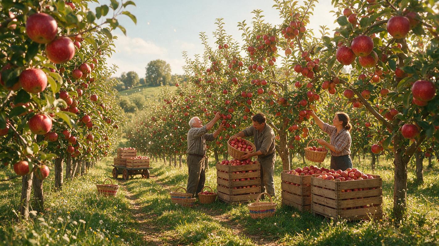 Apple packing and export