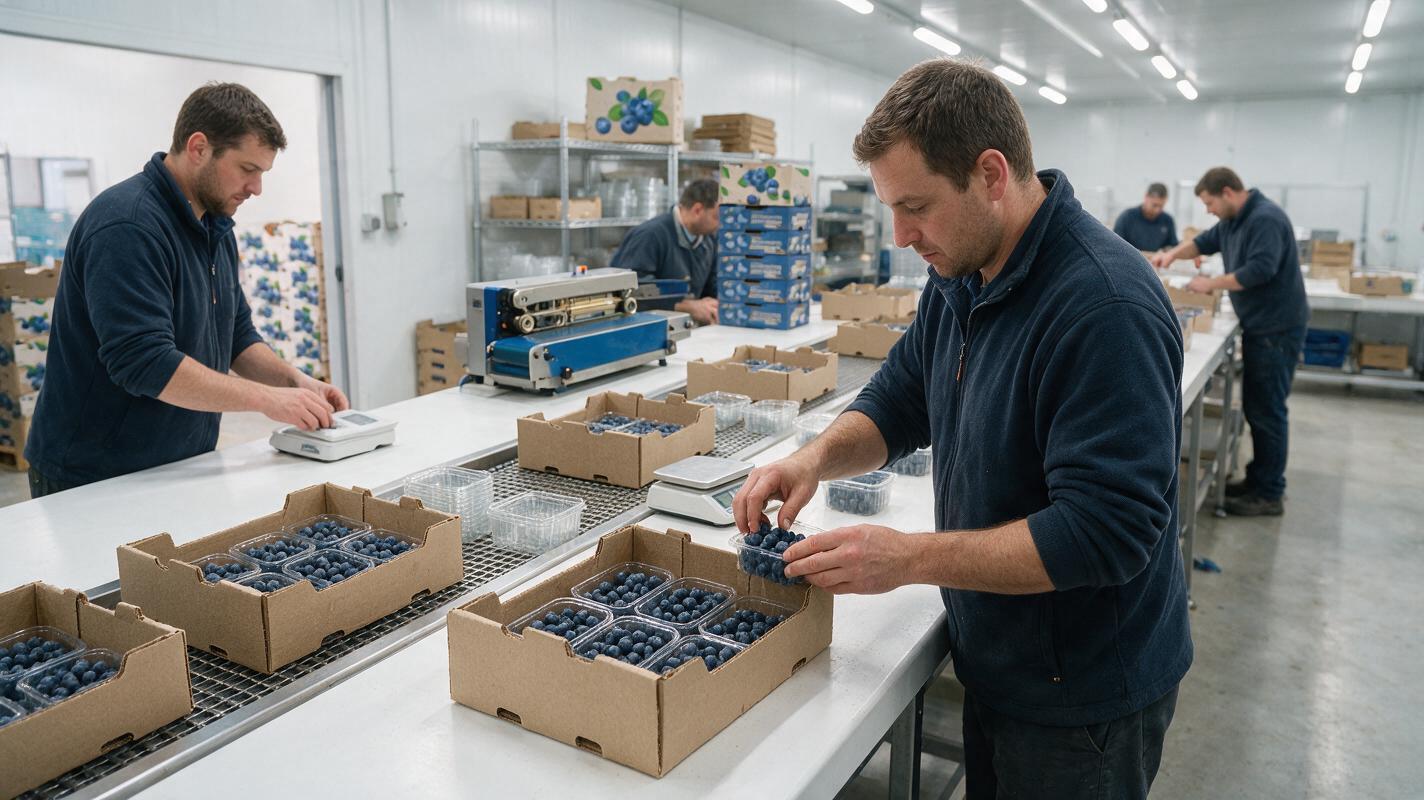 blueberry export packing line