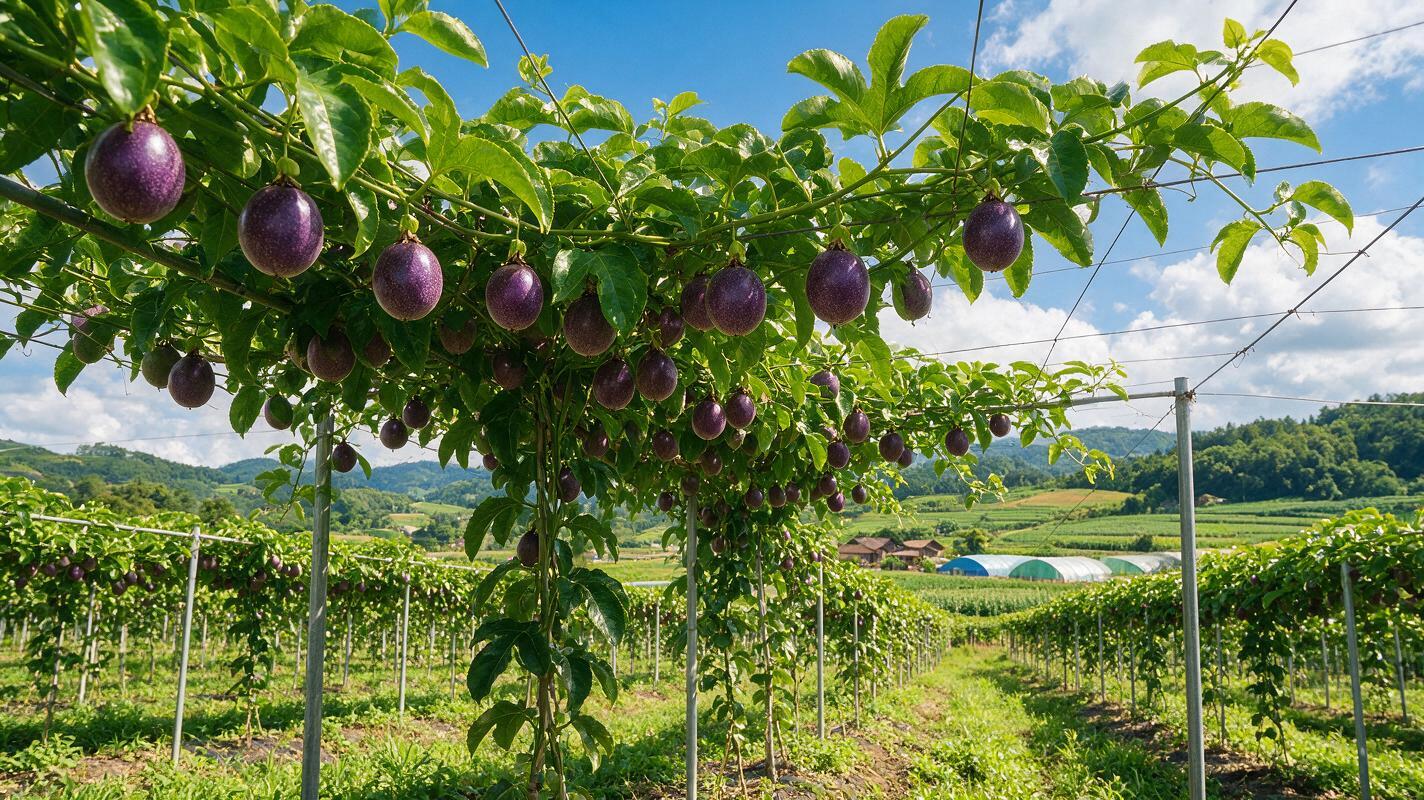 passion fruit farm field in China