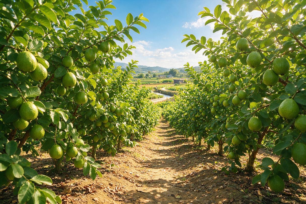 guava orchard field in China