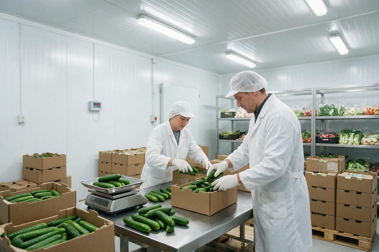 cucumber cold chain packing facility