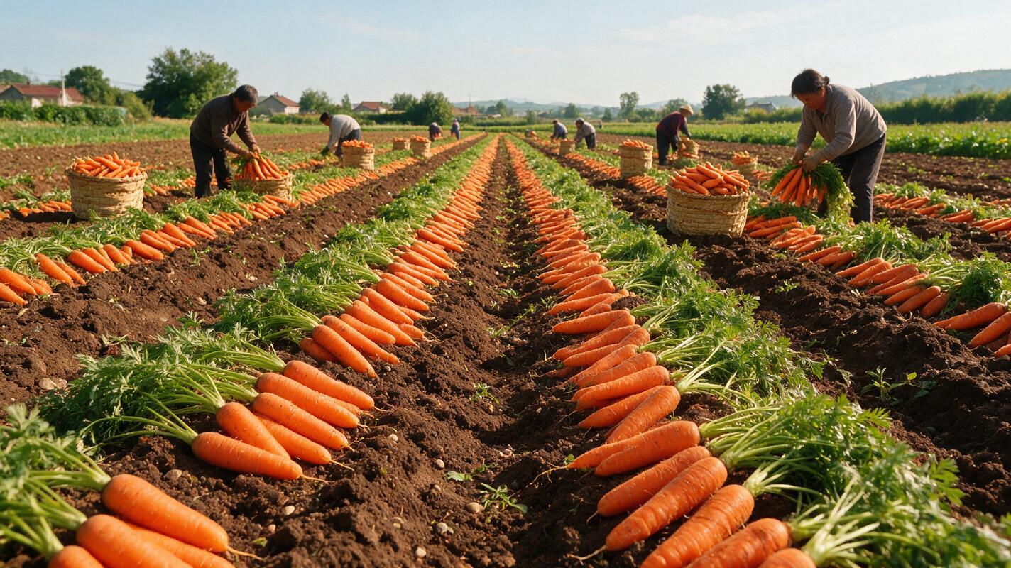 Carrot varieties in the export process