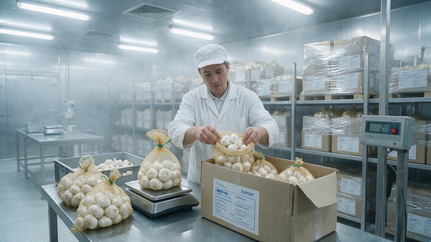 garlic cold chain packing facility