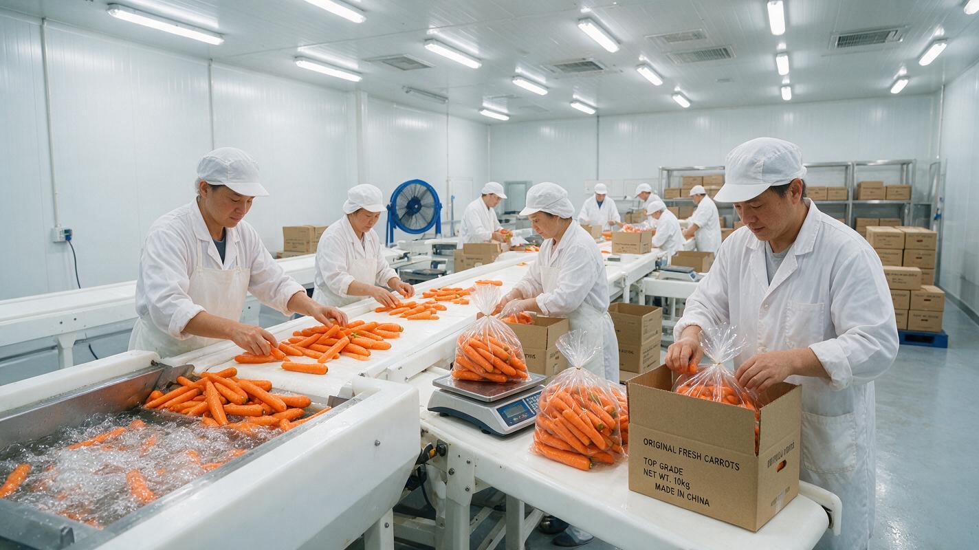 carrot nutrition export packing