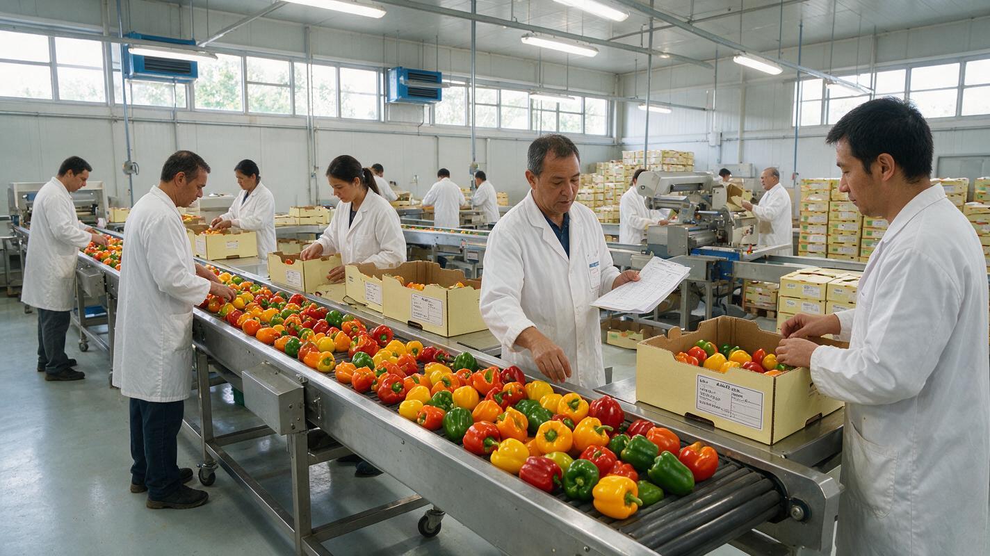 bell pepper export sourcing and packing