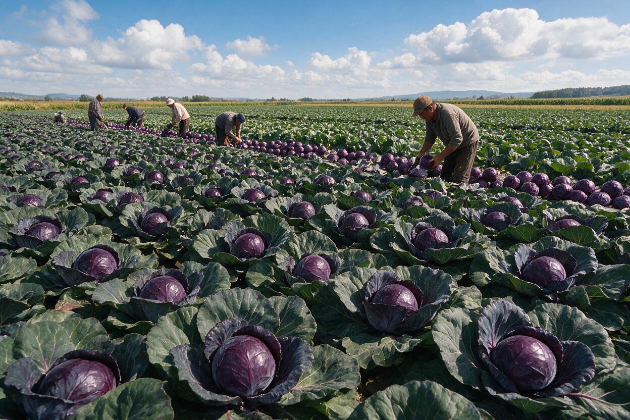 purple cabbage nutrition farm in China