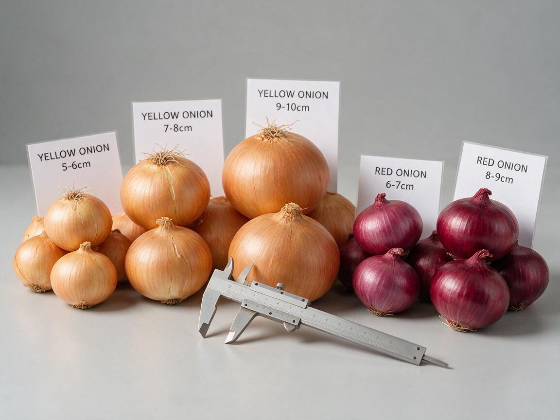 Onion Grading Export from China: Size & Quality Standards