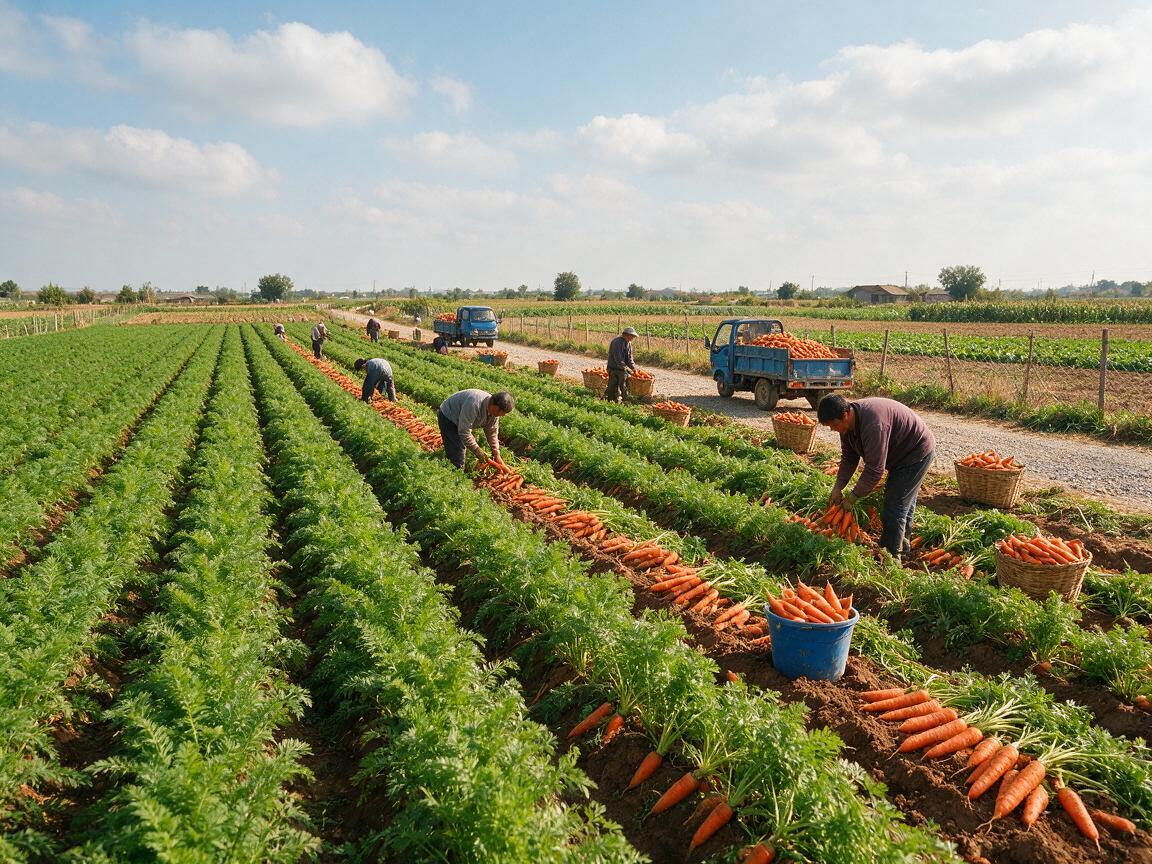 carrot cold chain farm in China