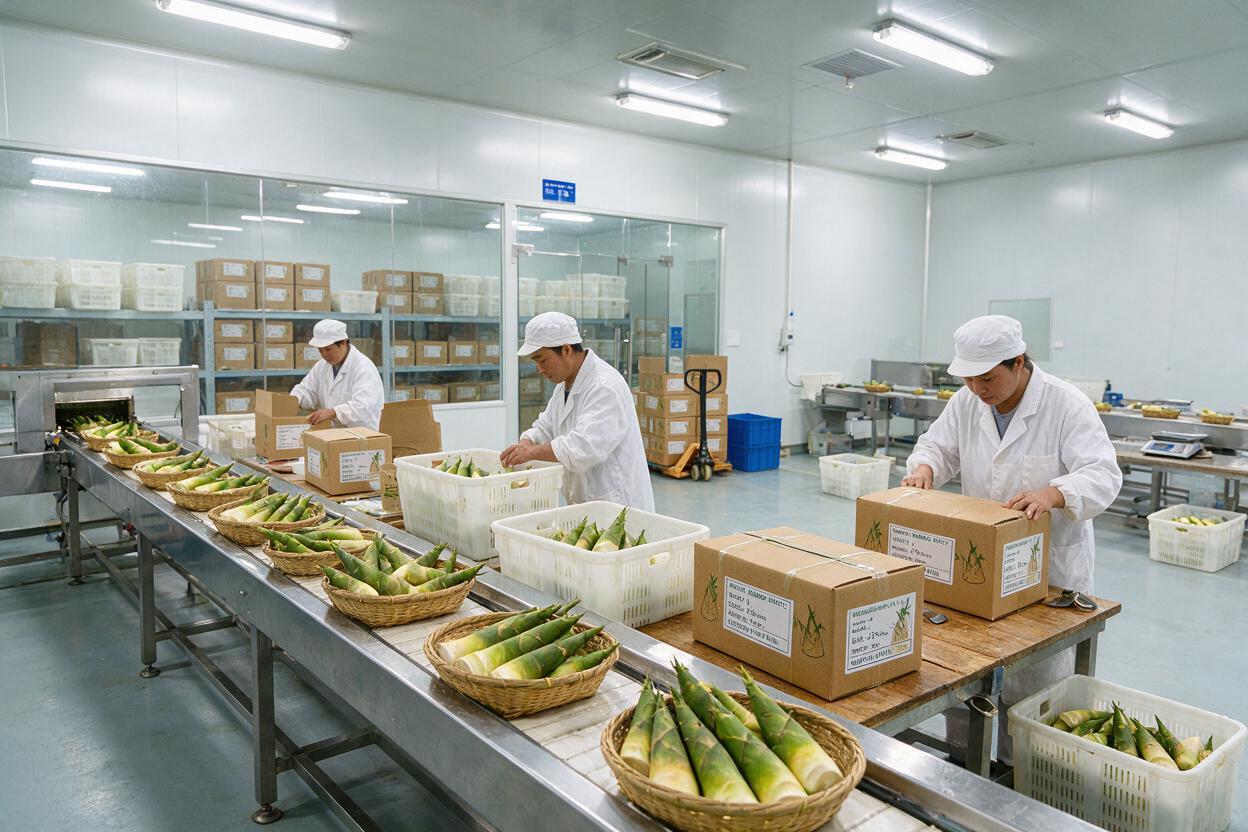 bamboo shoot varieties export packing