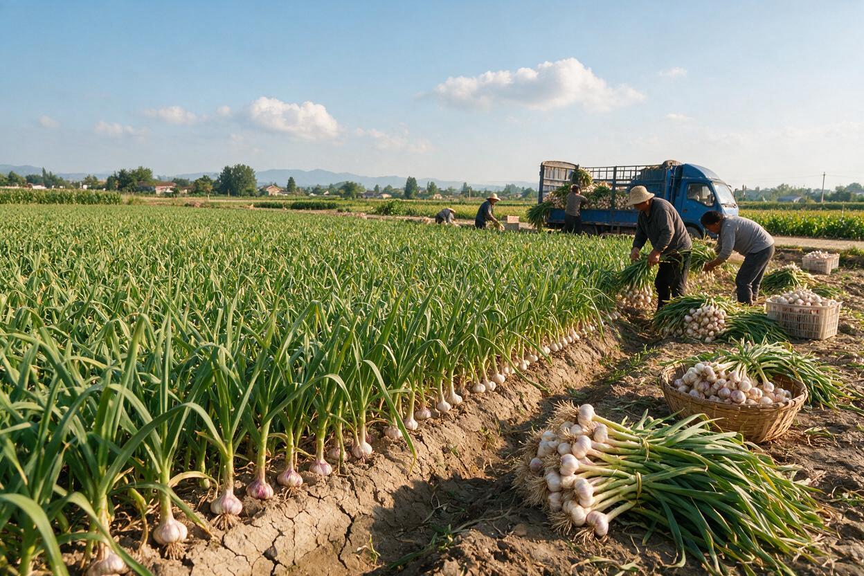 garlic varieties farm in China