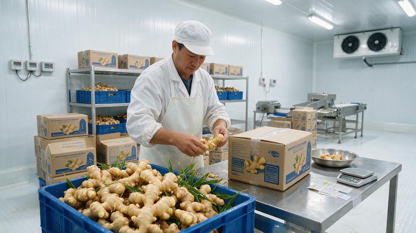 ginger cold chain export packing