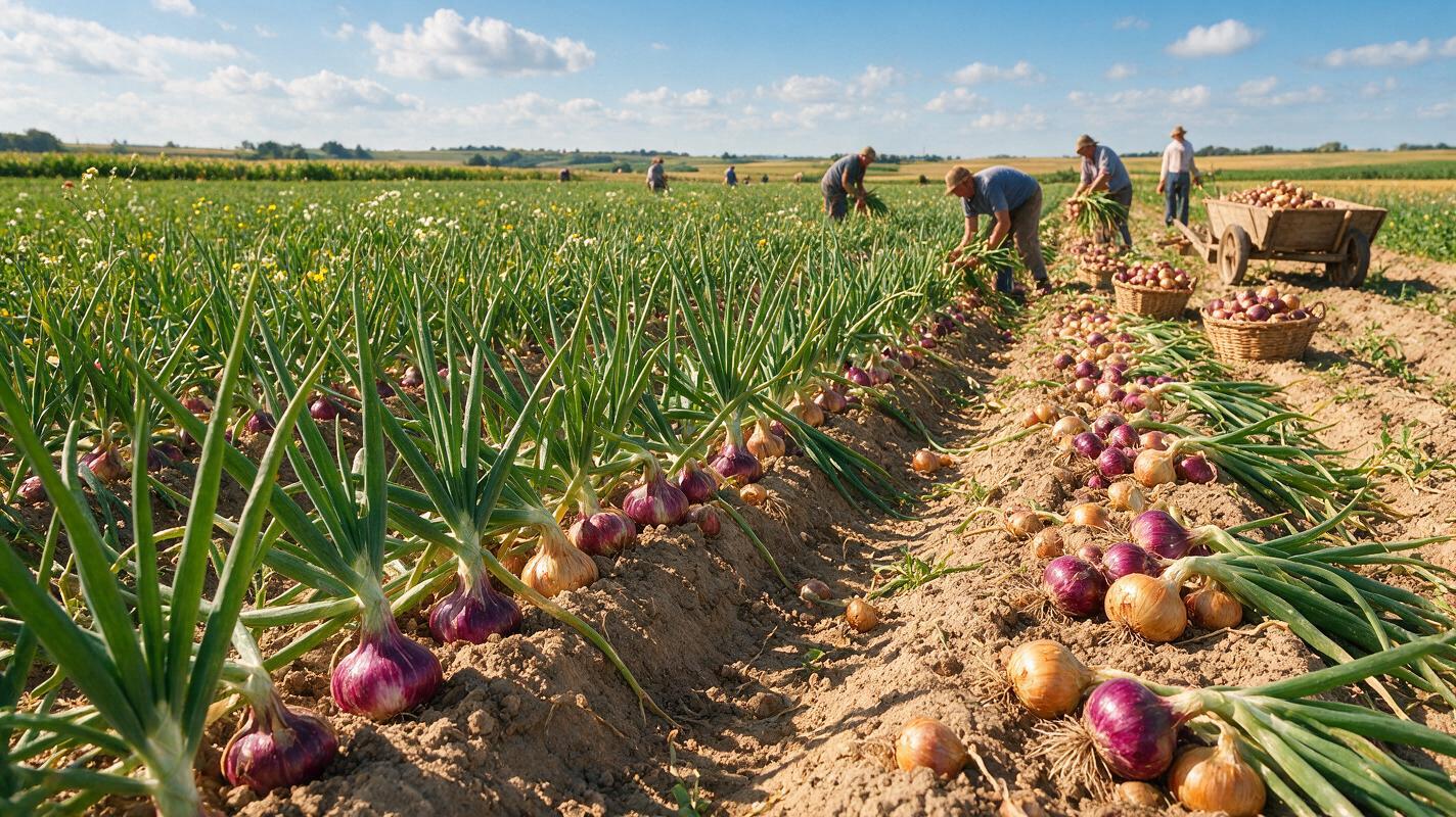 onion nutrition farm in China