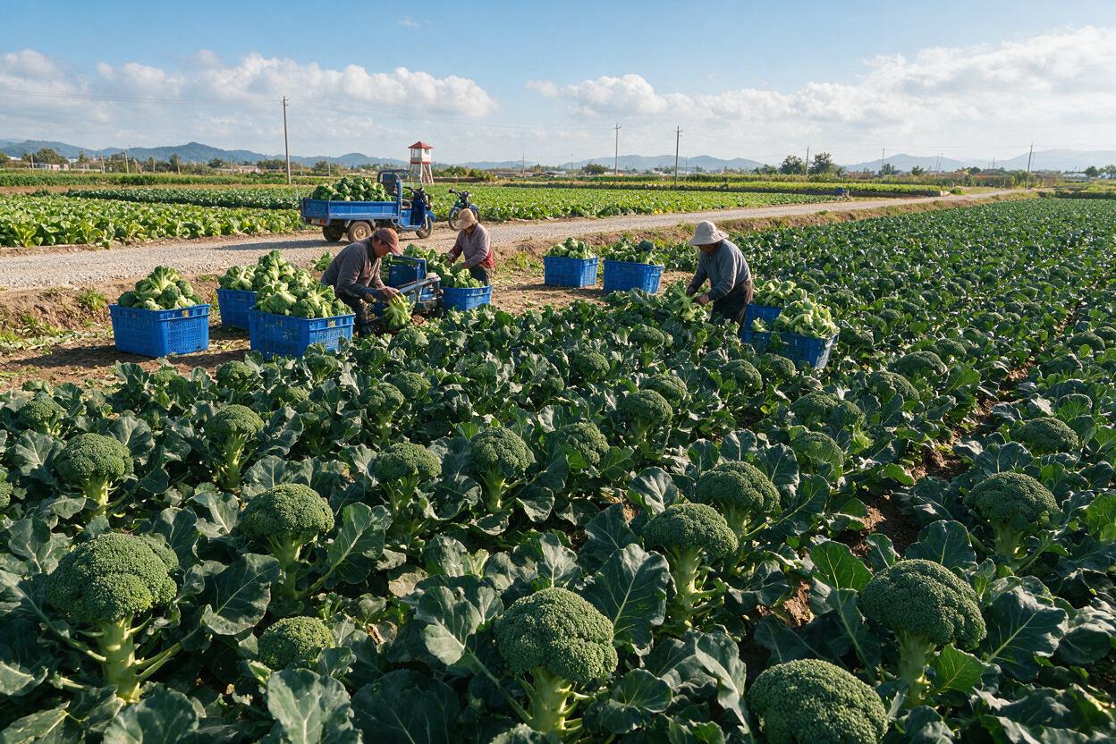 broccoli nutrition farm in China