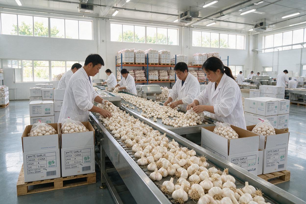 garlic nutrition export packing