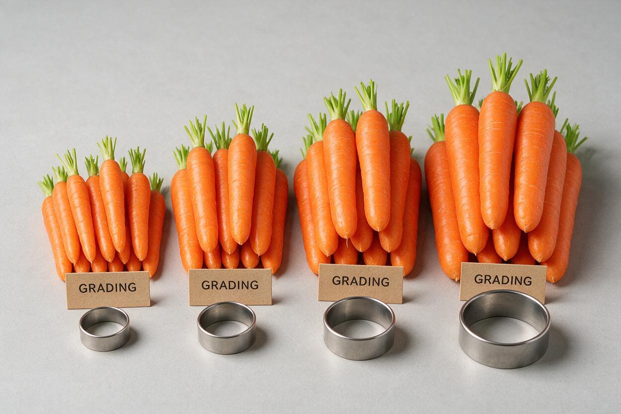 Carrot Grading Export from China: Size & Quality Standards