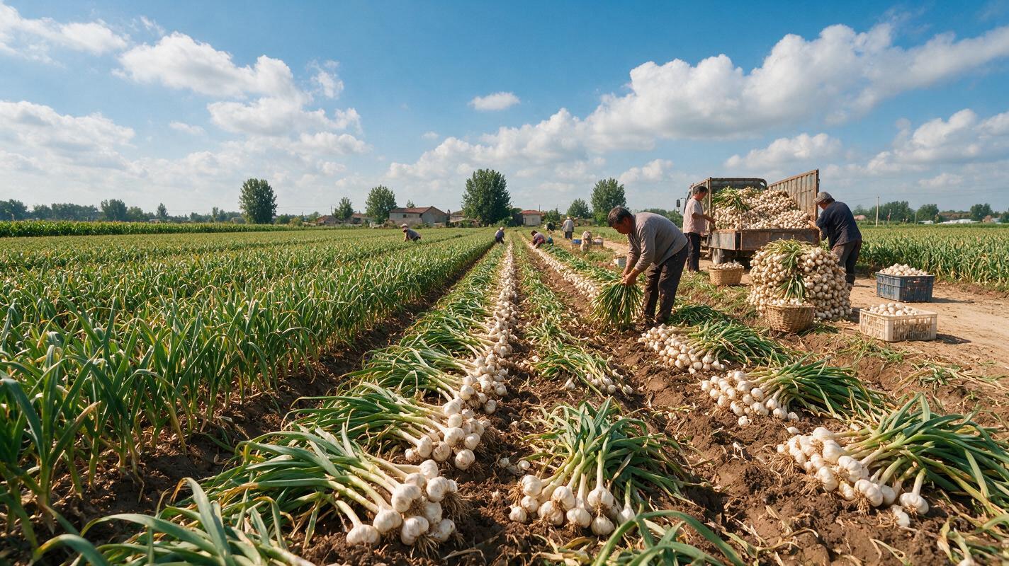 garlic nutrition farm in China