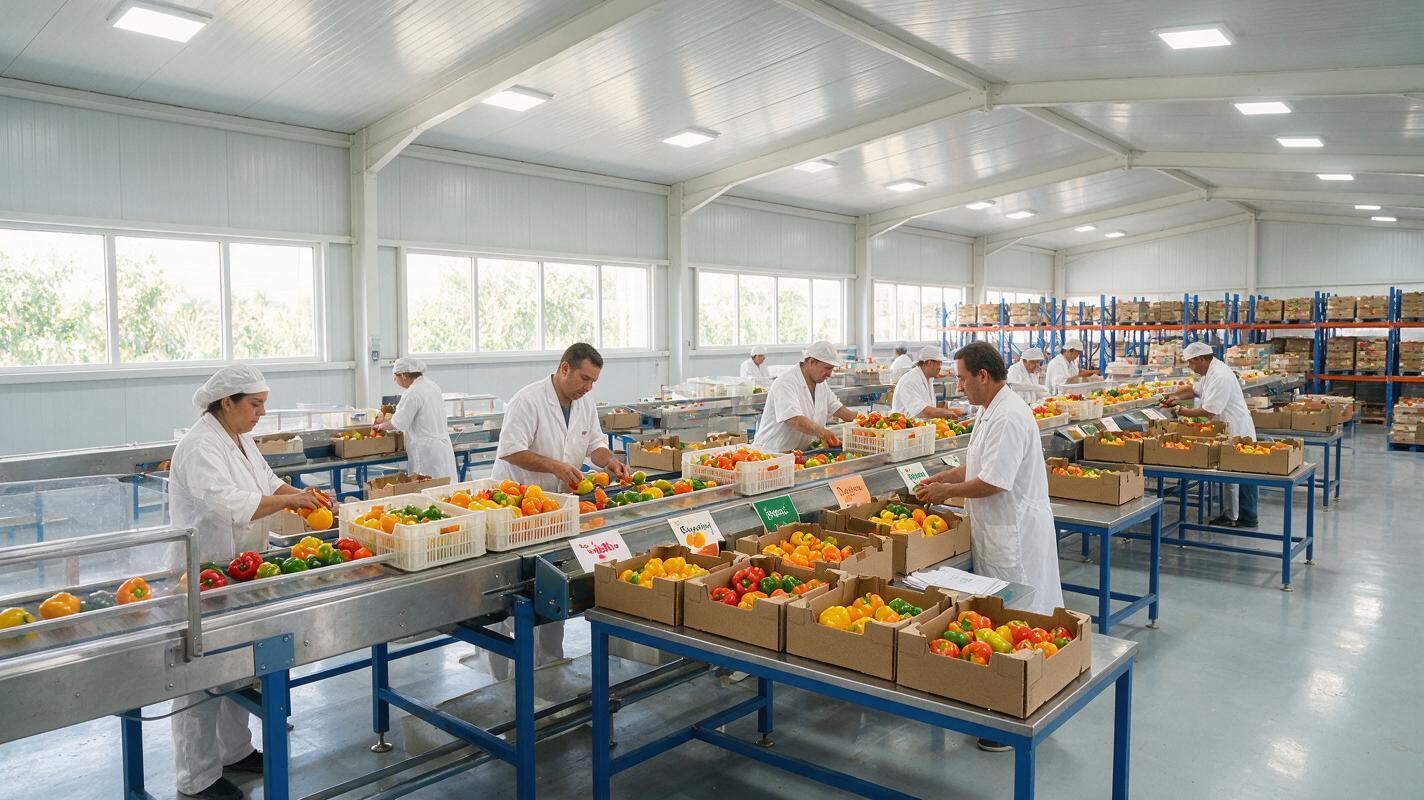 bell pepper varieties export packing