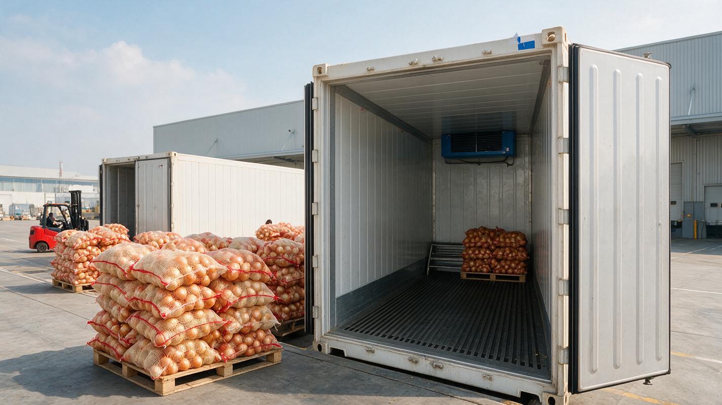 onion export loading