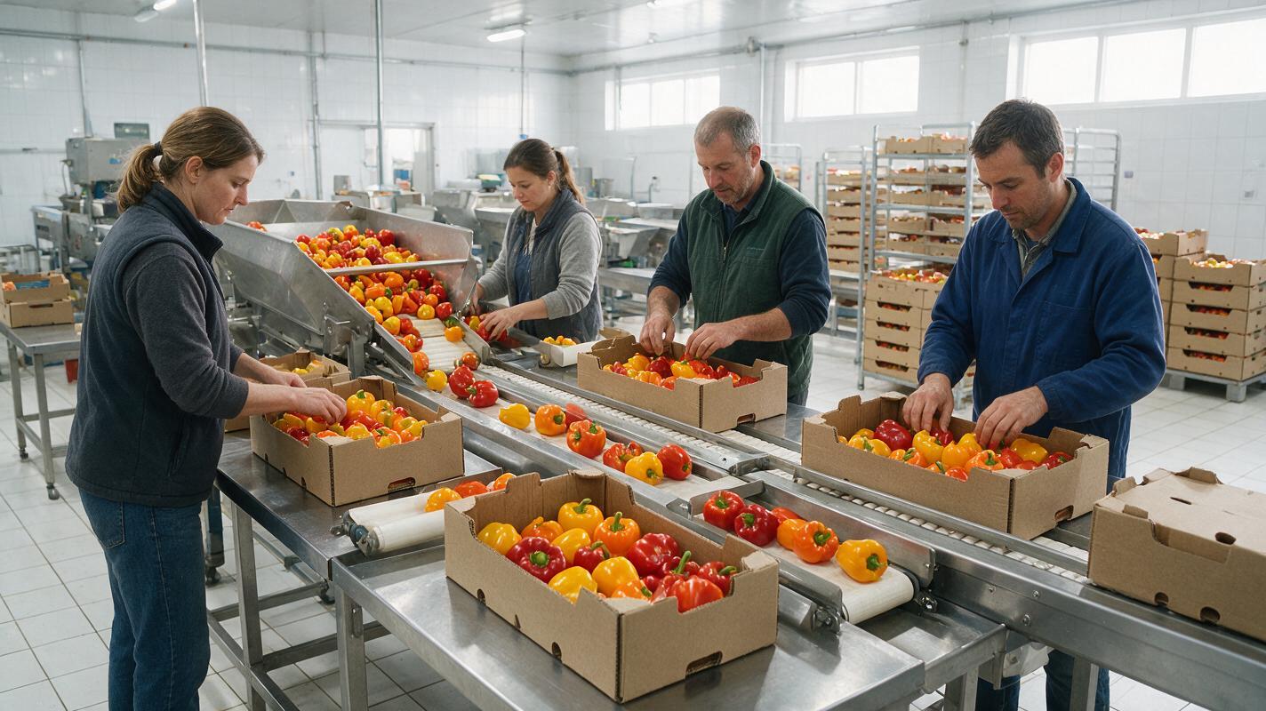 bell pepper export packing