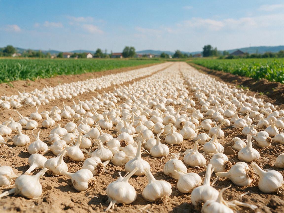 garlic field