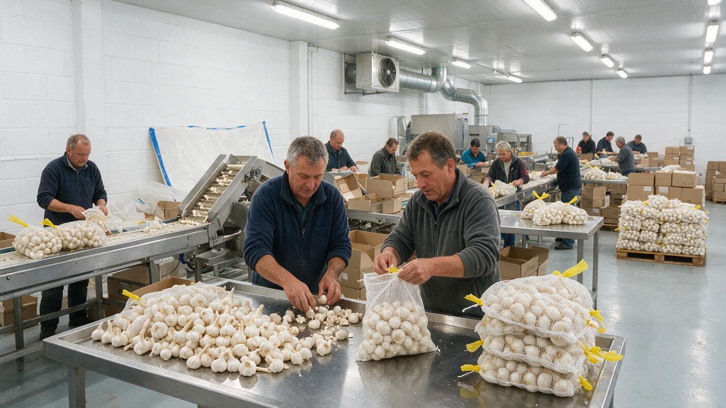 garlic export packing
