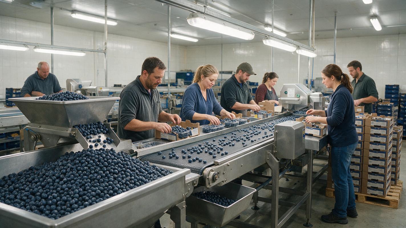 blueberry export packing