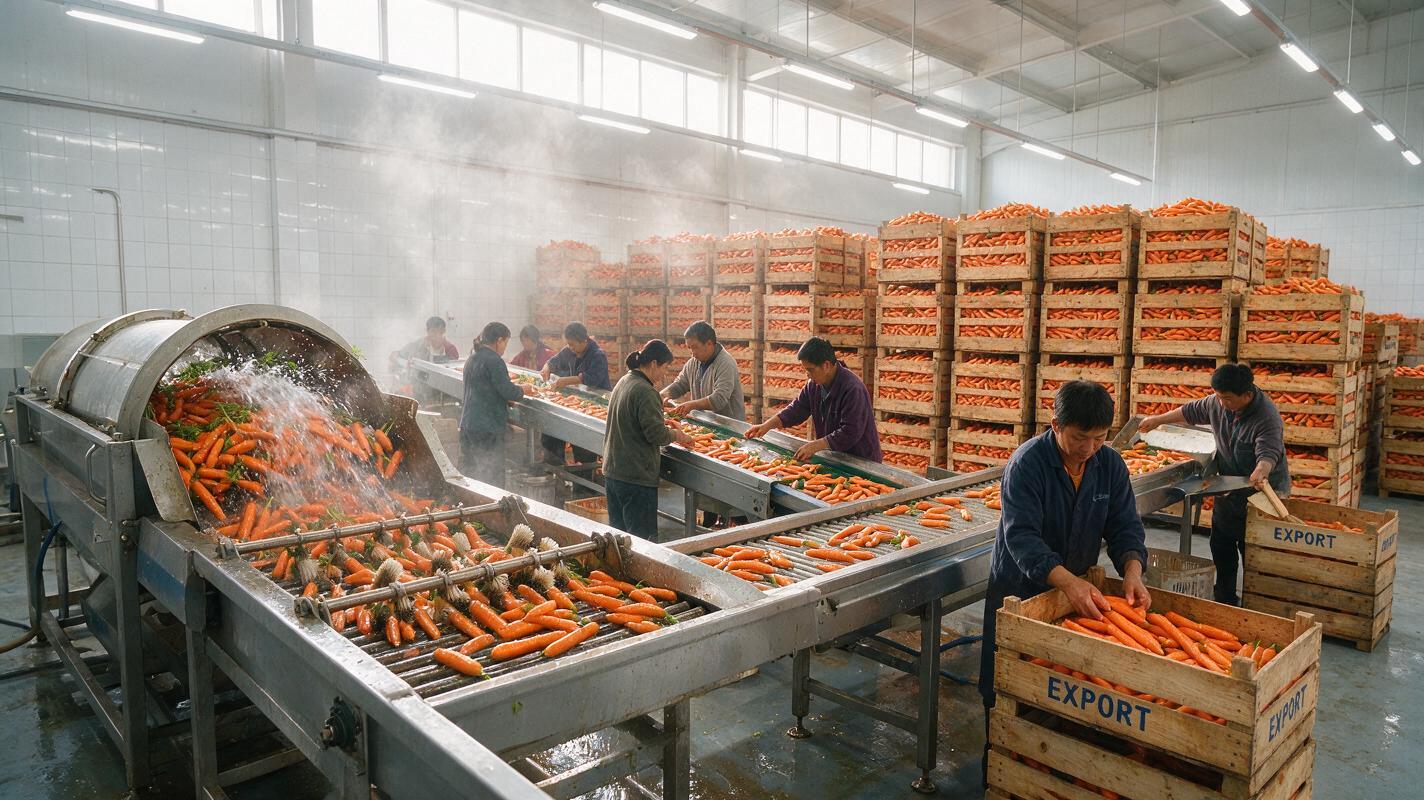 carrot export packing