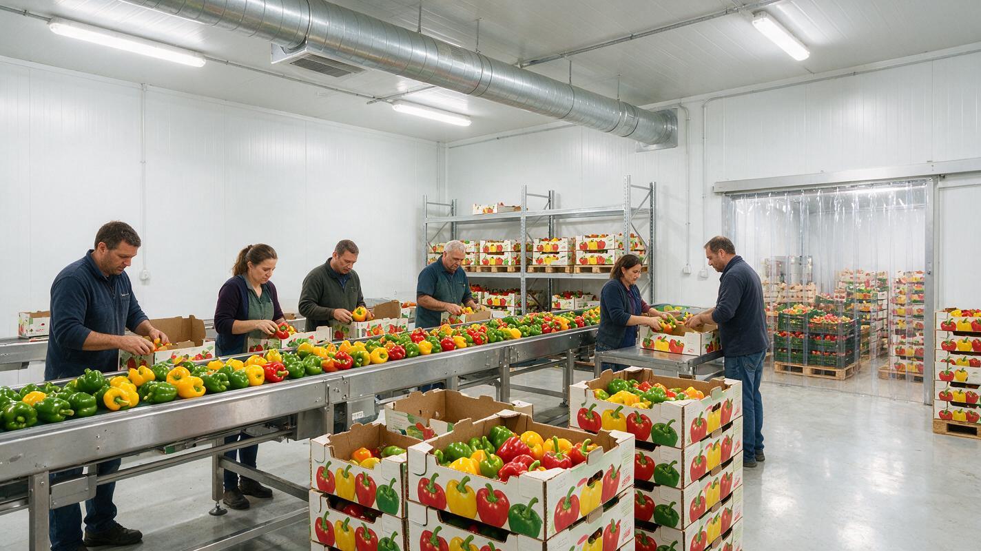 bell pepper export packing
