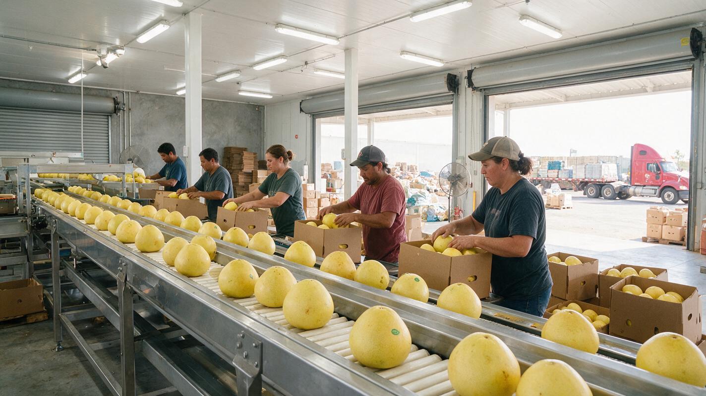pomelo export packing