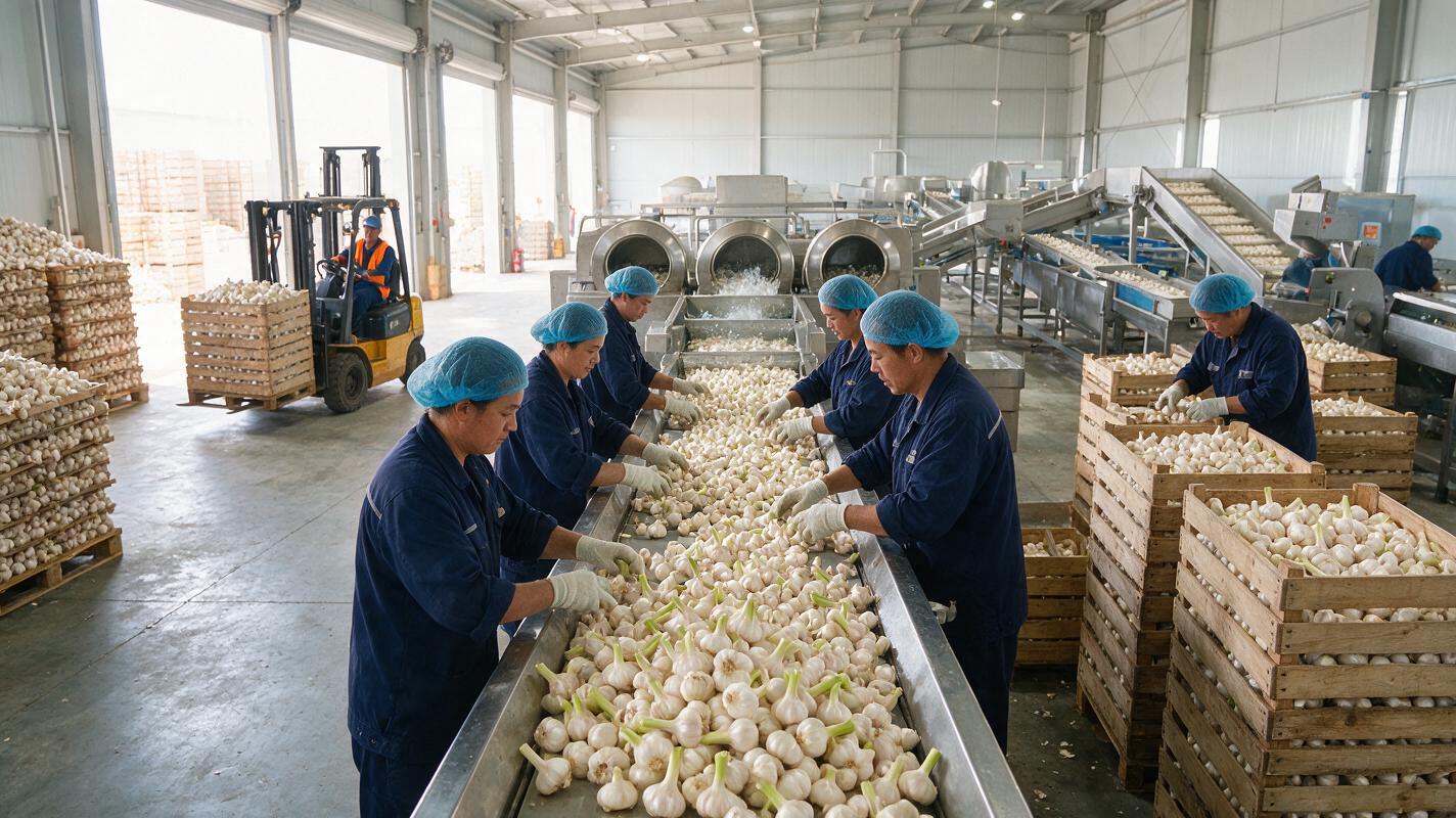 garlic export packing