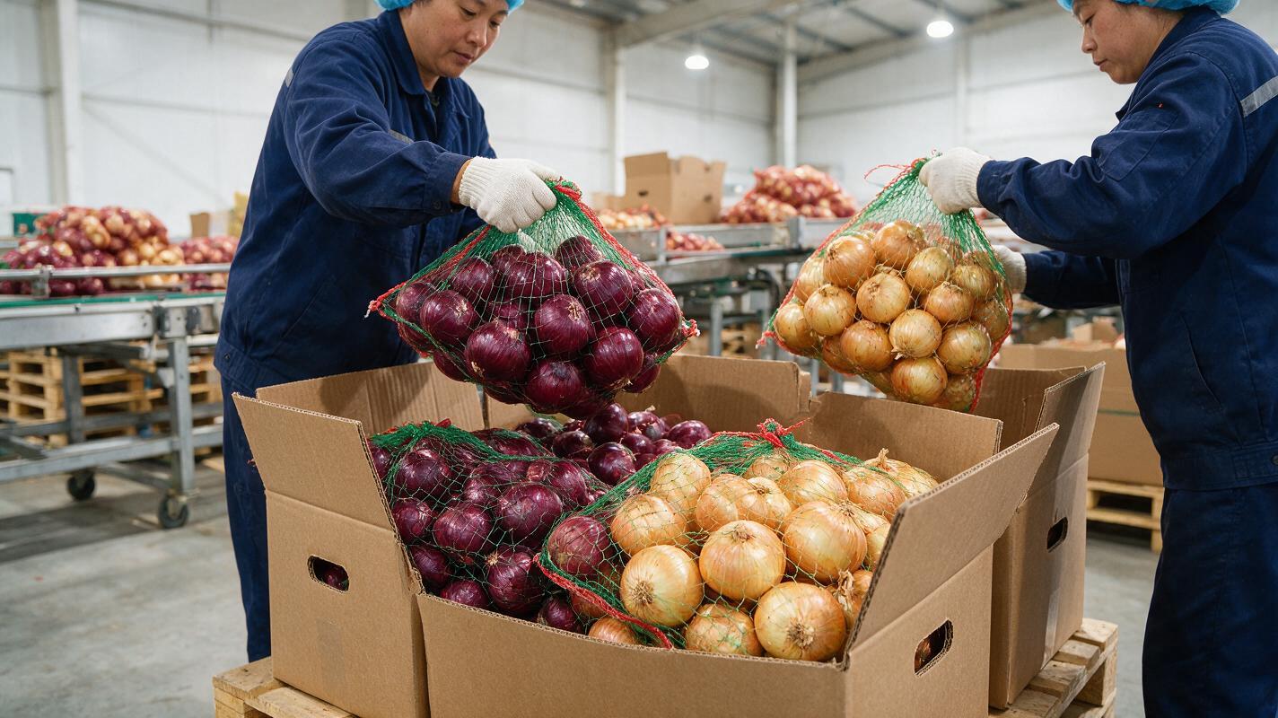 Onion Export Packaging and Container Loading: Best Practices from China