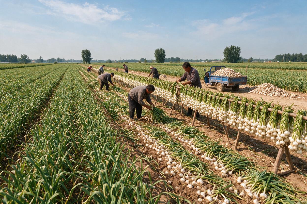 garlic storage farm China