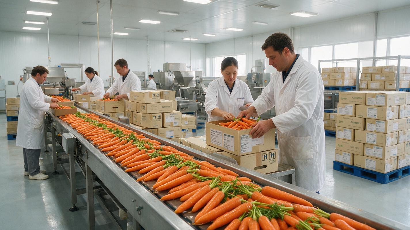 carrot global market export packing