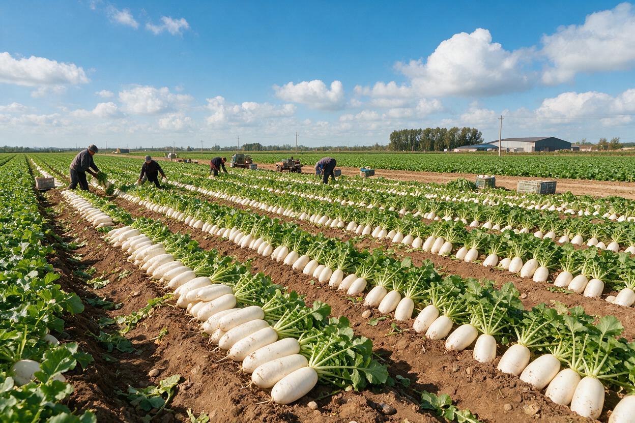 turnip farm China