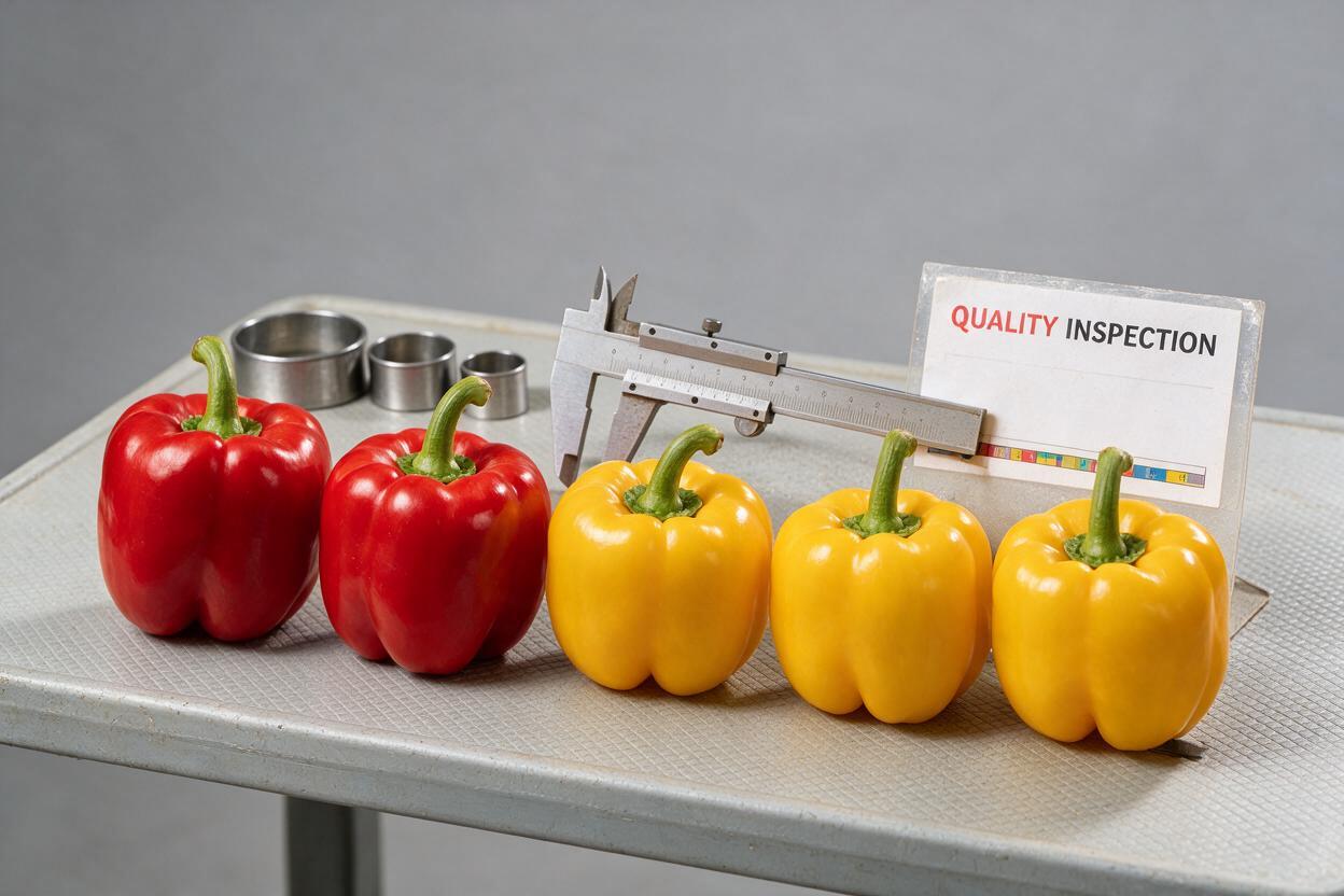 Bell Pepper Quality Inspection Export from China: Standards & Process