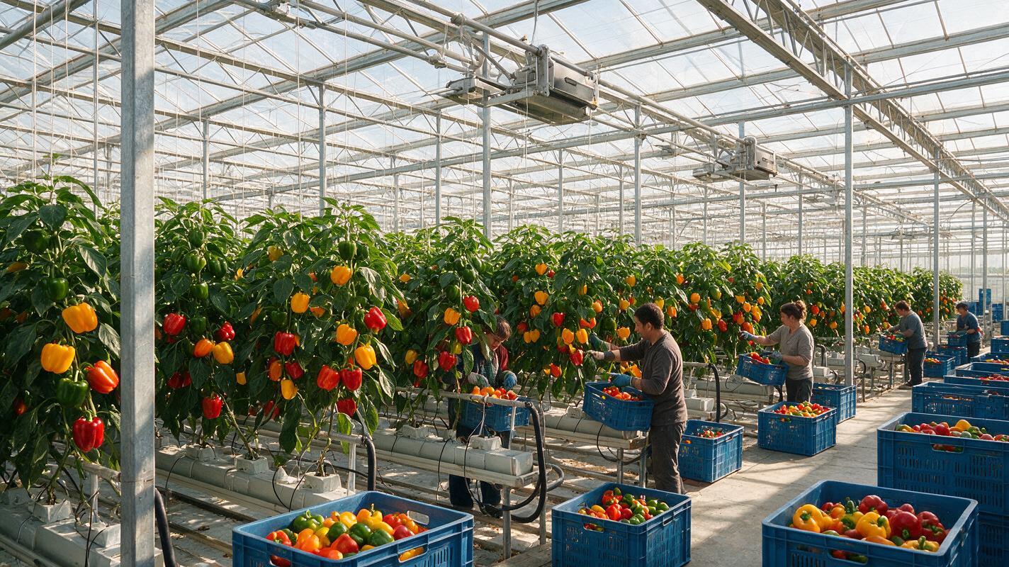 bell pepper quality inspection farm