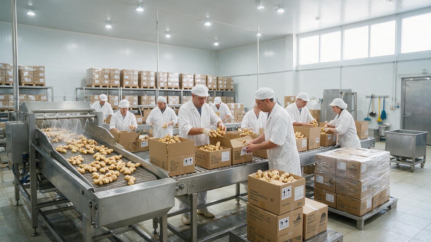 ginger global market export packing
