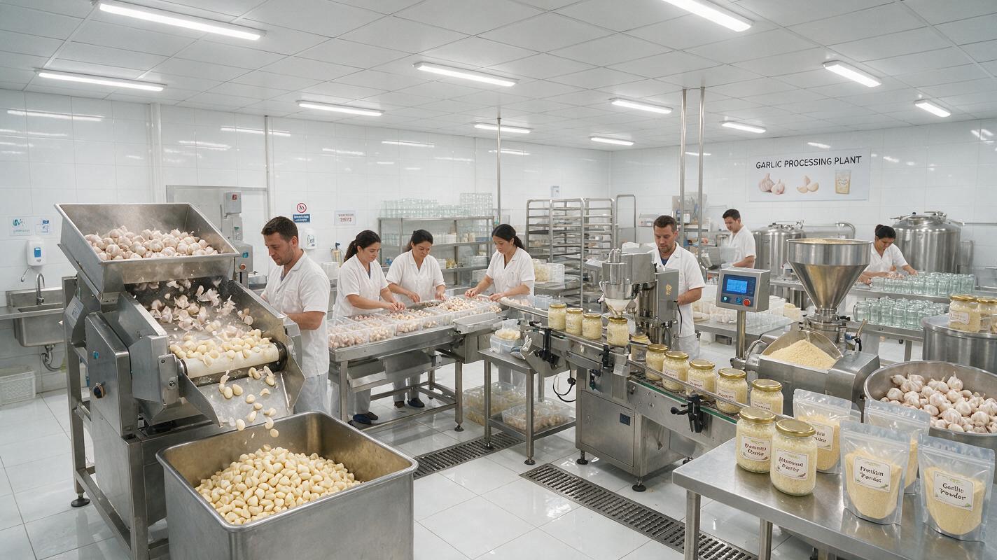 garlic processing plant China