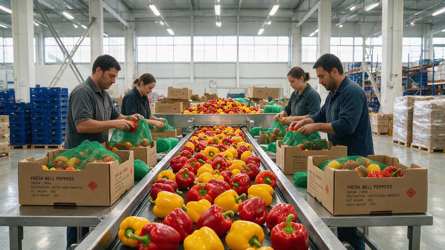bell pepper packing line China