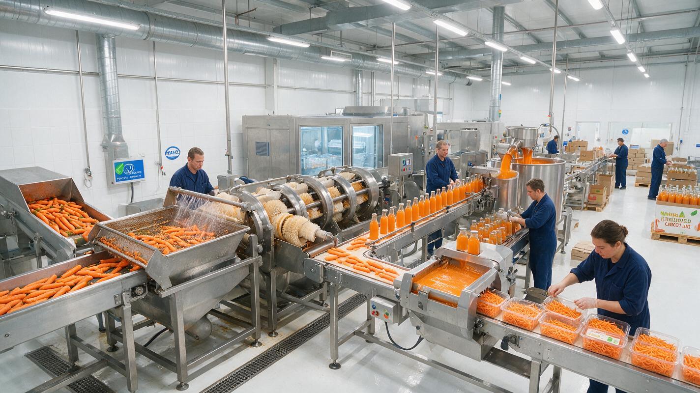 carrot processing plant China