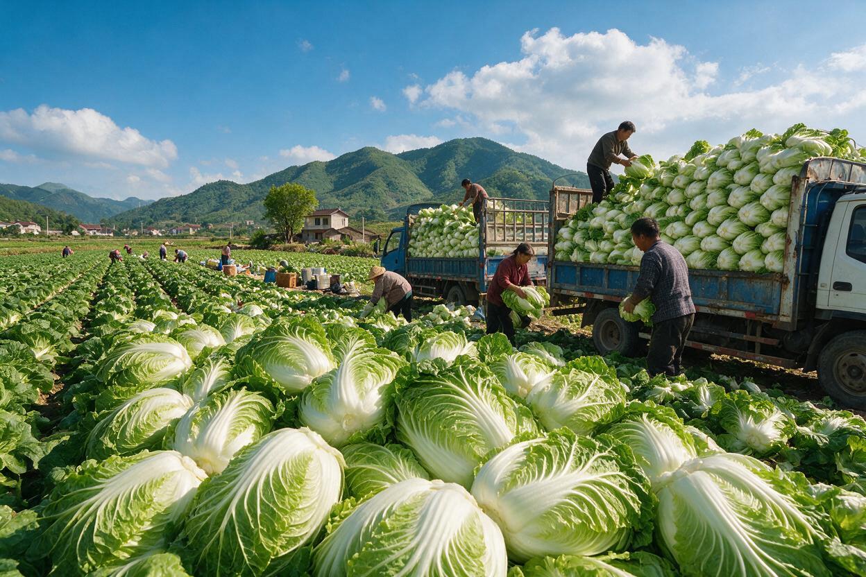 napa cabbage farm China