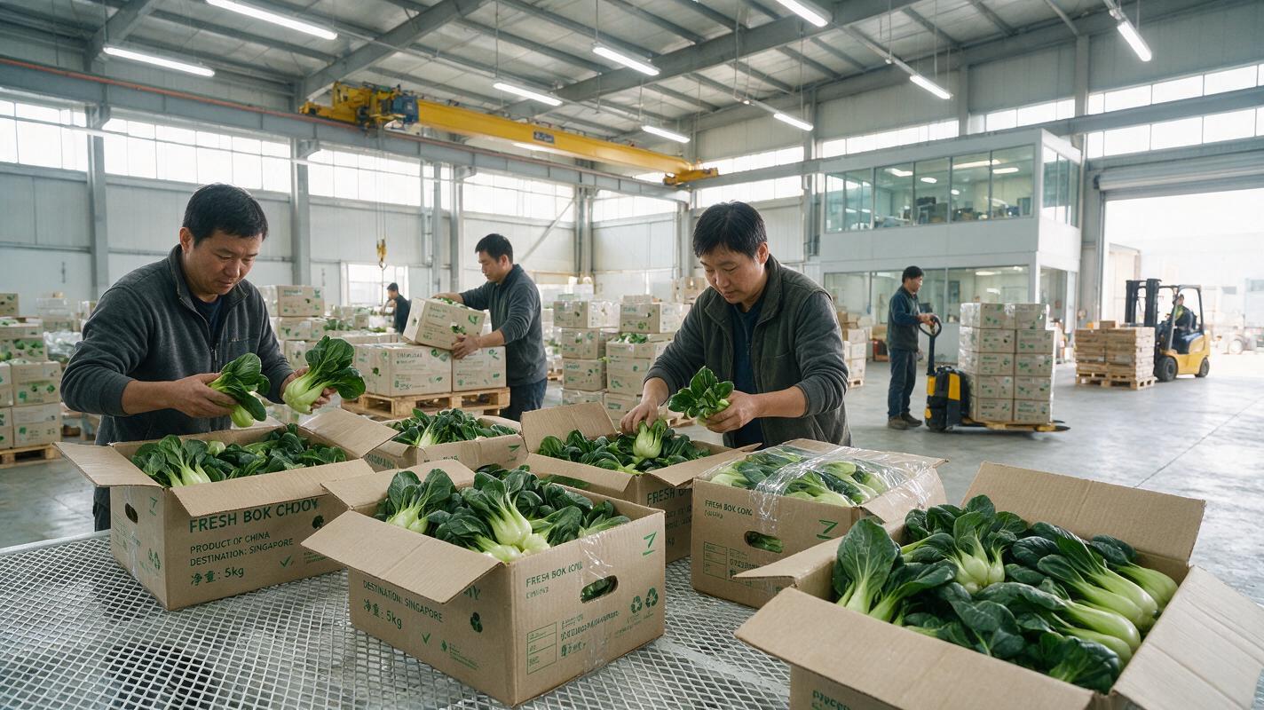 bok choy export packing China