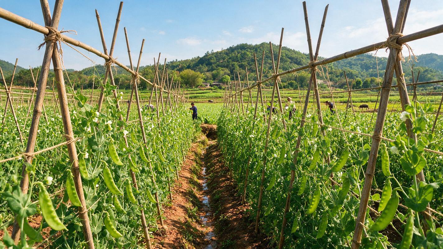 snow peas farm China