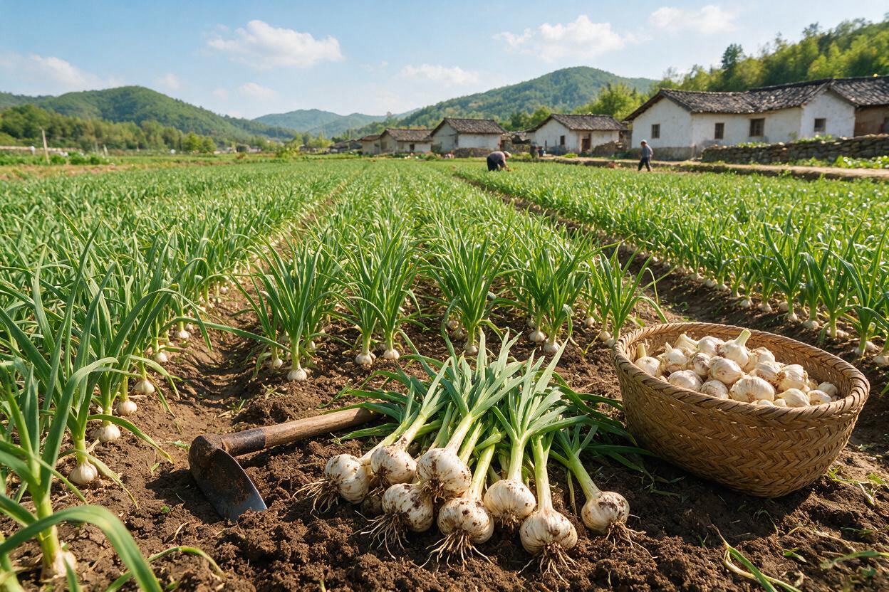 garlic farm China