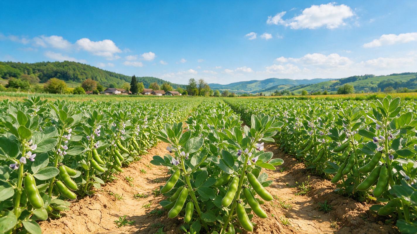 fava beans farm China