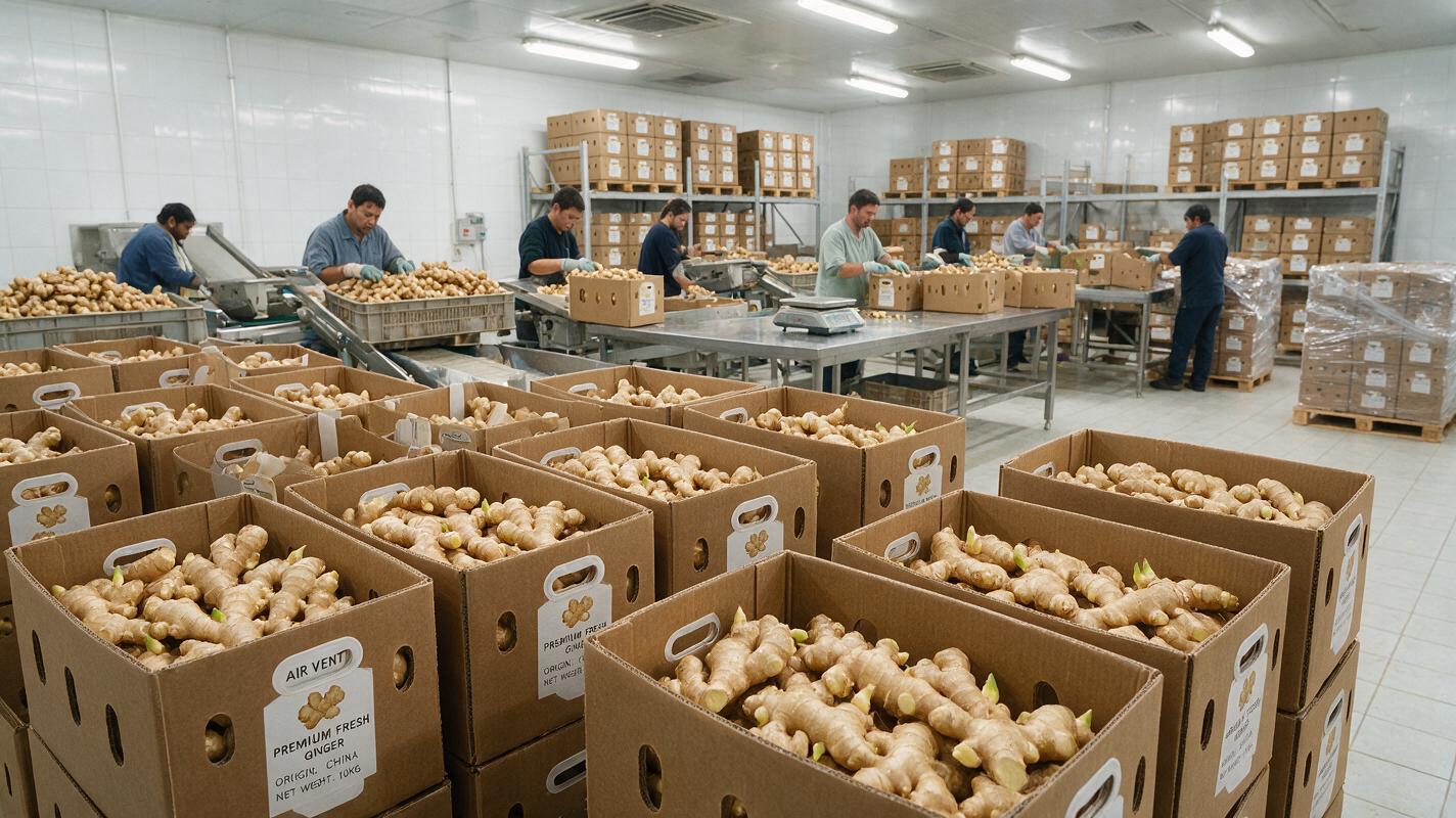 ginger packing China