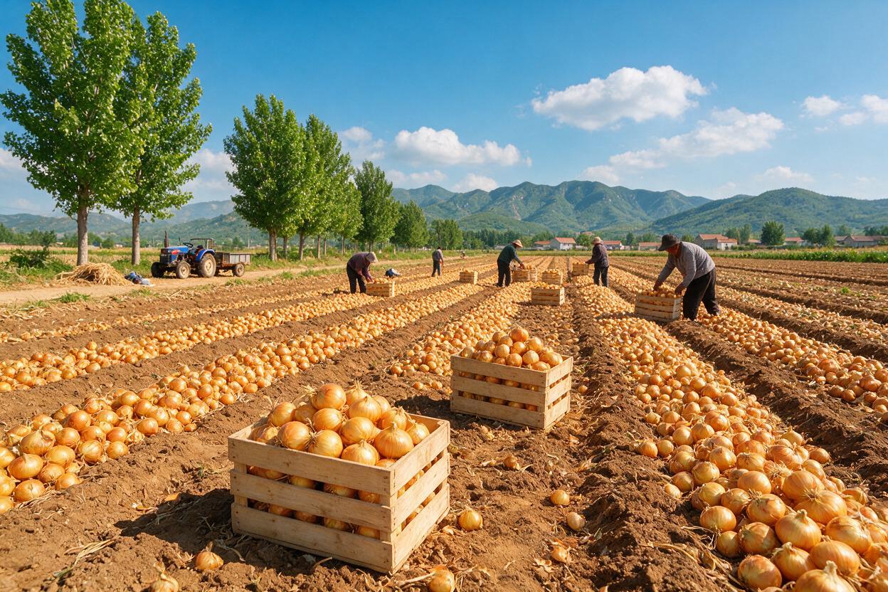 onion farm China
