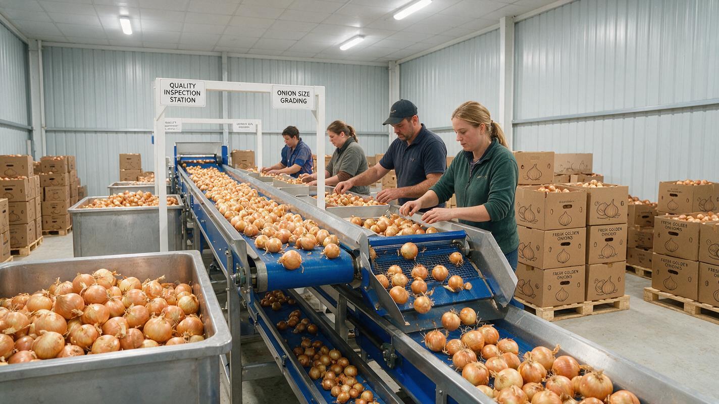 onion grading line China
