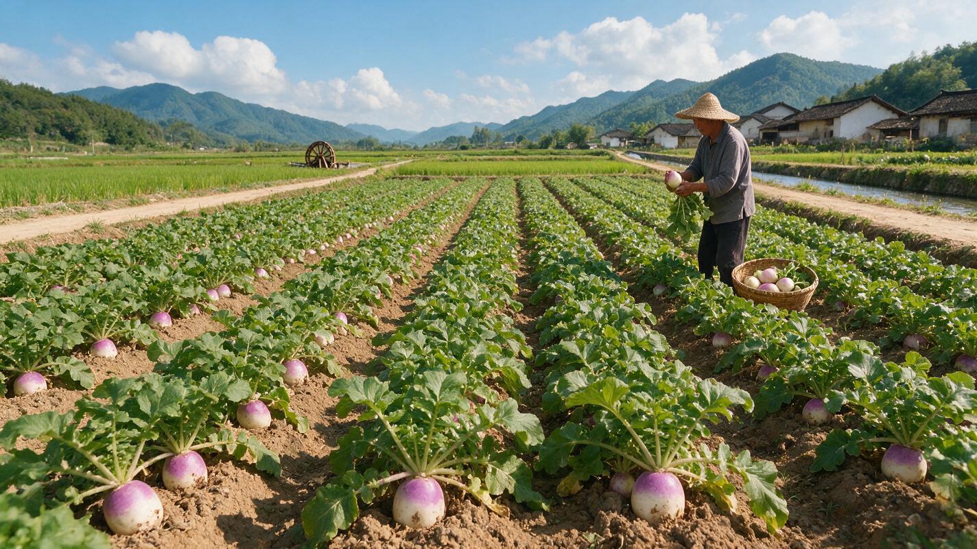 turnip farm China