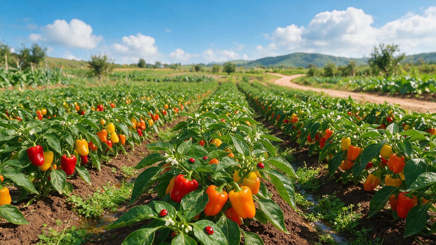 organic bell pepper farm China